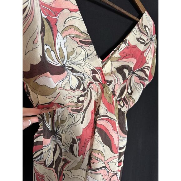 Speechless S Top Woman Abstract Empire Waist Babydoll Sheer Y2K Beachy Boho - Picture 2 of 6